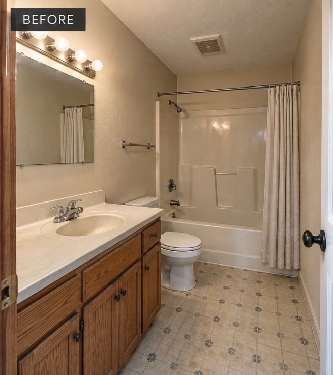 Bathroom renovation before