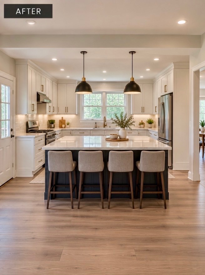 Kitchen renovation after